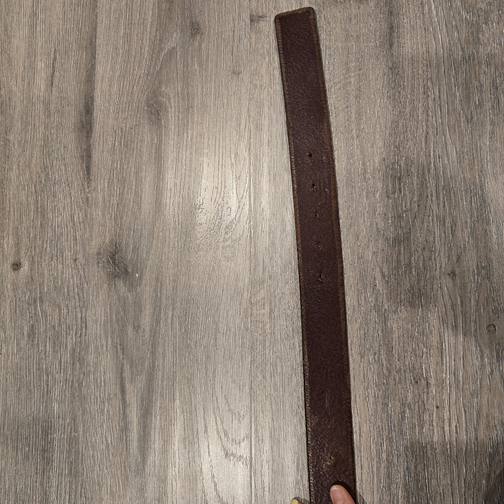 Dolce & Gabbana Brown Leather Belt with Gold and Silver Logo Buckle - Picture 3 of 7